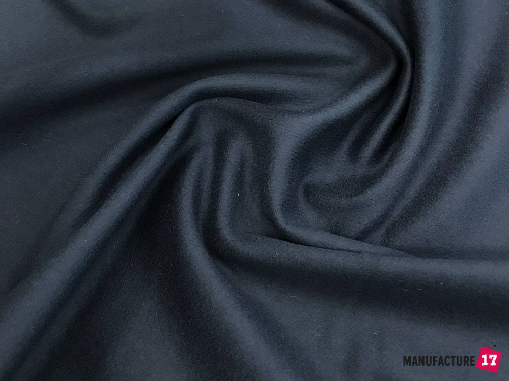 Пальтова тканина синя (полірована шерсть), 