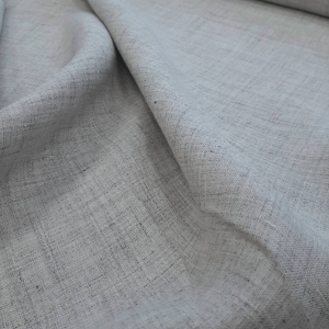 Итальянский натуральный лен светло серый, manufacture17; ткань; лен
