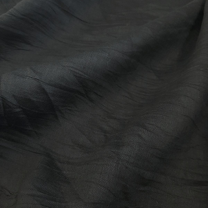 Лен жатка в черном цвете., manufacture17; ткань; лен