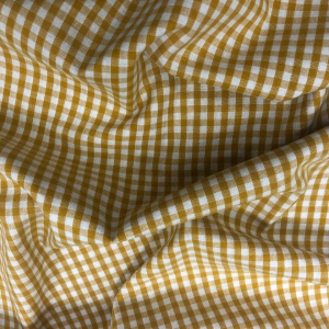 Льон натуральний клітинка жовтий, льон, льон клітинка, льон жовтий, льон на сукню, льняна сукня, льон на сорочку, льняна сорочка