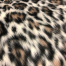 Хутро на трикотажі "леопард" на білому, хутро леопард, еко-хутро, принт леопард