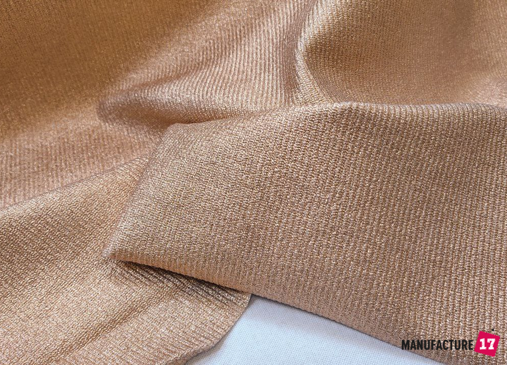 Трикотаж з напиленням "рожеве золото", трикотаж, трикотаж стрейч, стрейчева тканина, трикотаж з напиленням, трикотаж золото