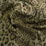 Шифон с леопардовым принтом(темно-зелёный), 